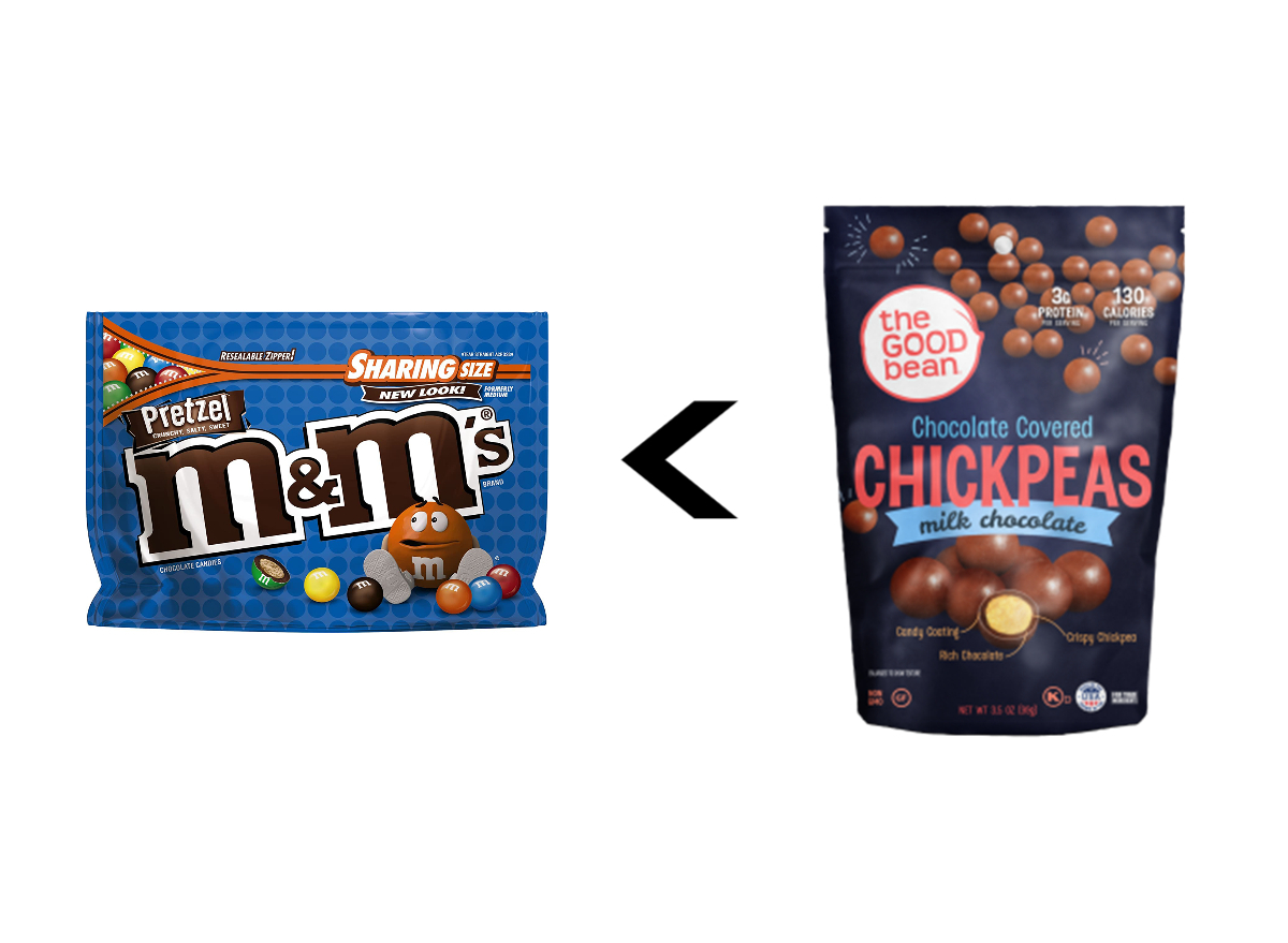 m&ms chickpeas