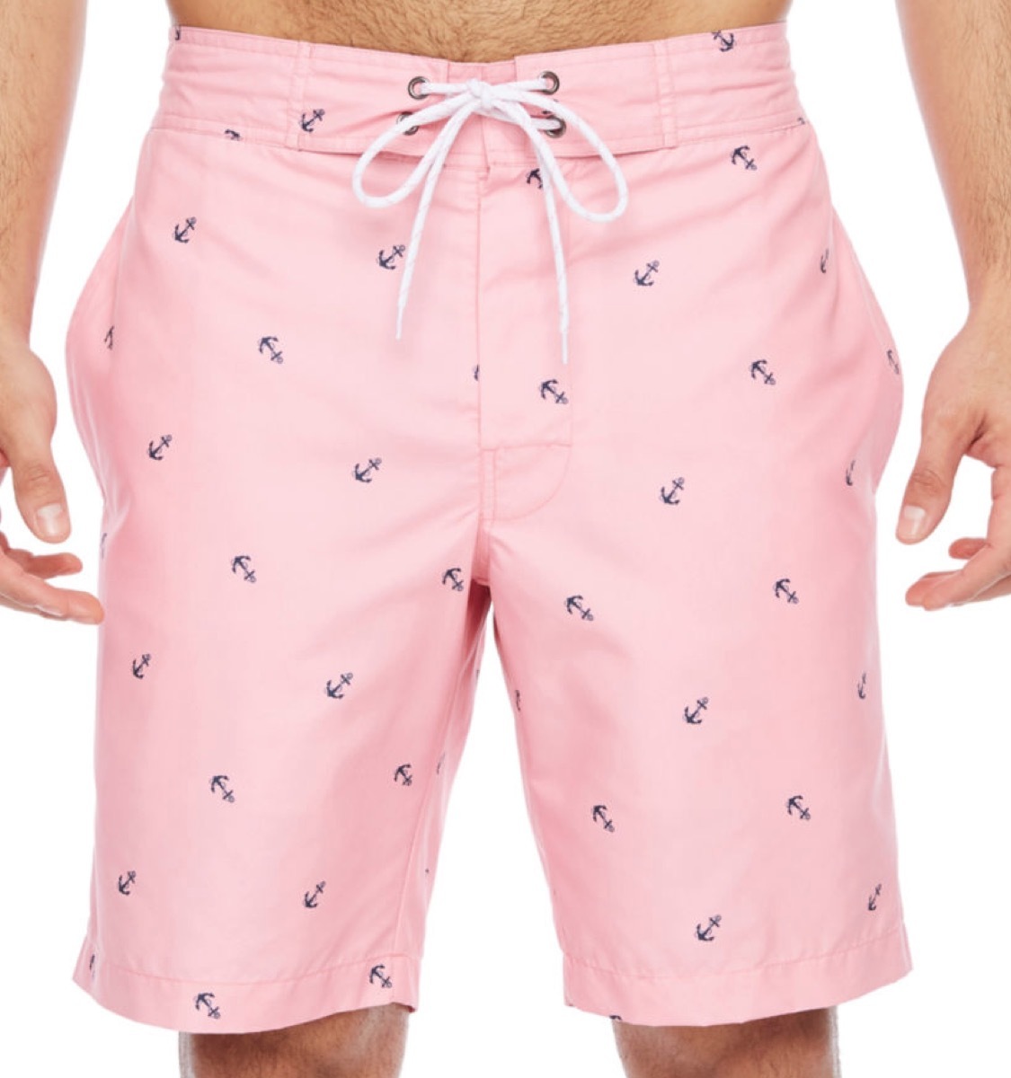 anchor print pink swim trunks, cheap swimsuits