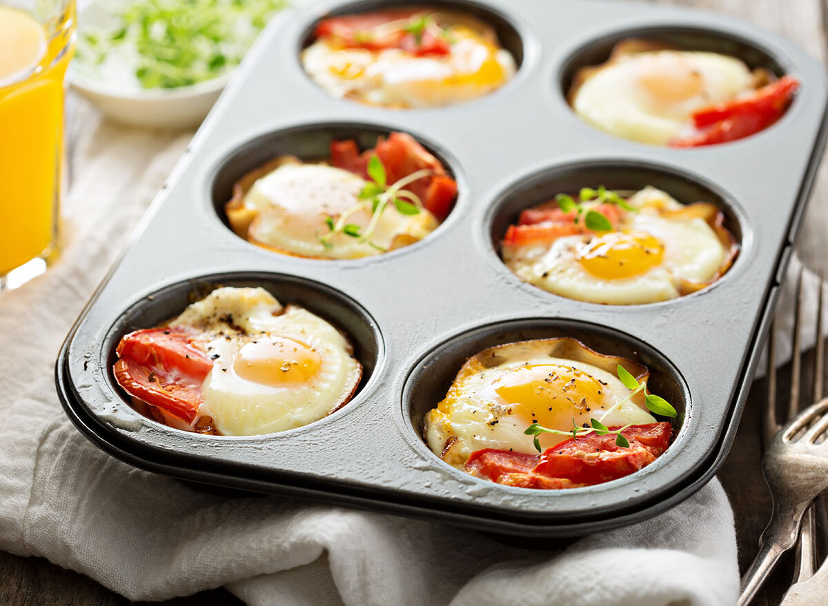 muffin tin egg cups