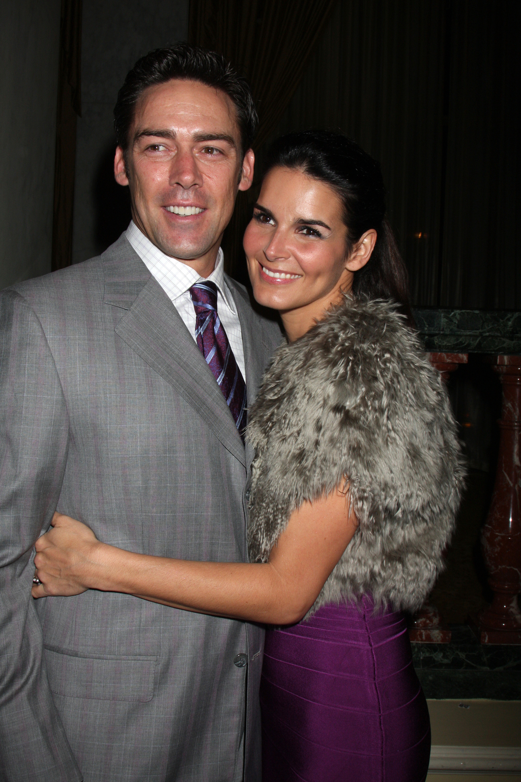 Jason Sehorn and Angie Harmon Late Night