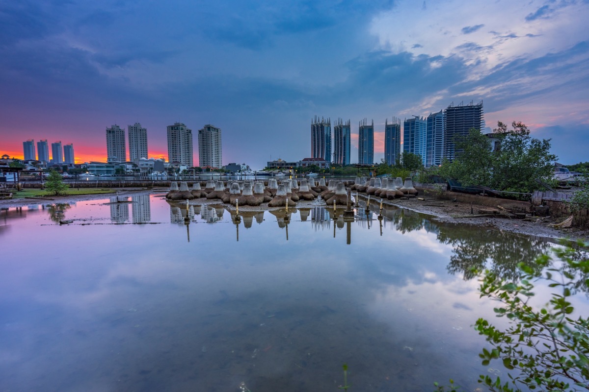 North Jakarta at sunset