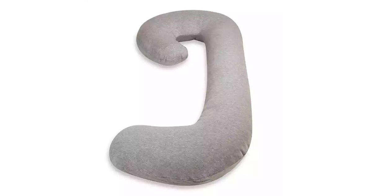 gray body pillow, gifts for pregnant people