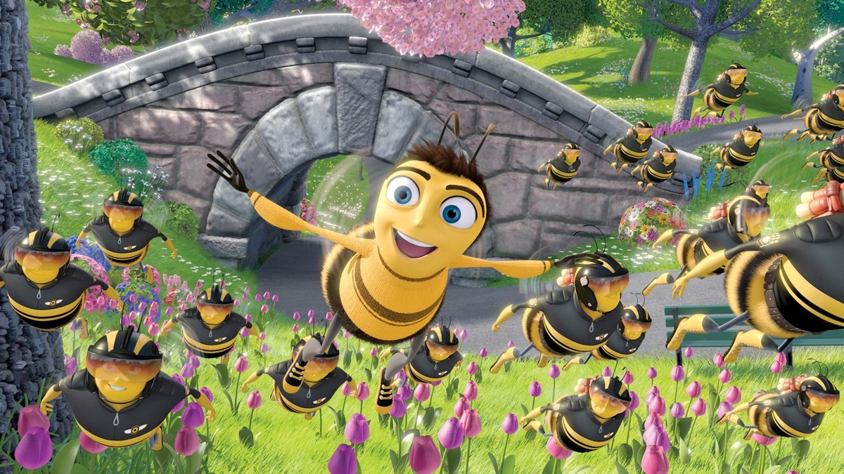 Barry B. Benson flying in NYC in Bee Movie