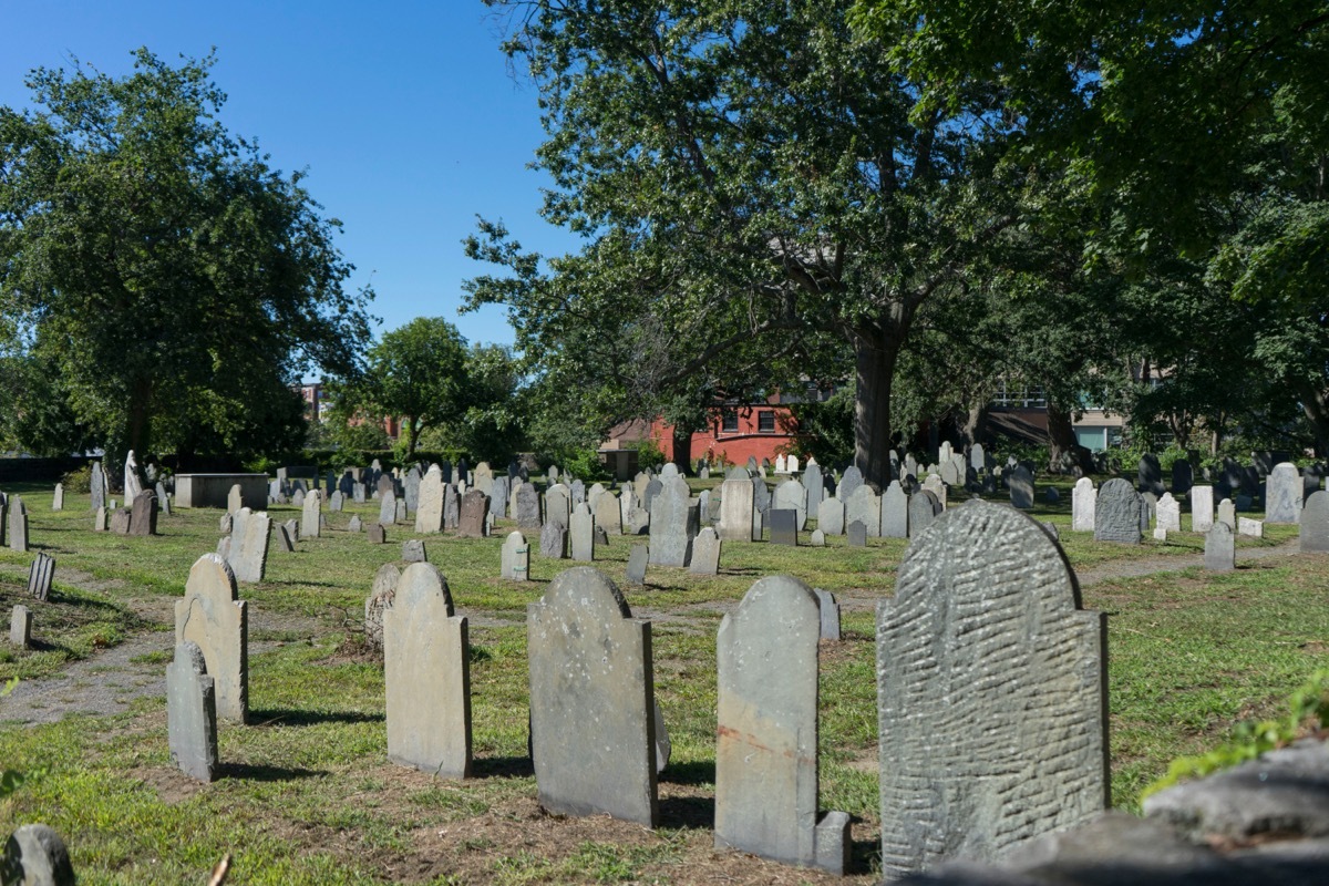 Old Burying Point Cemetery in Salem Massachusetts