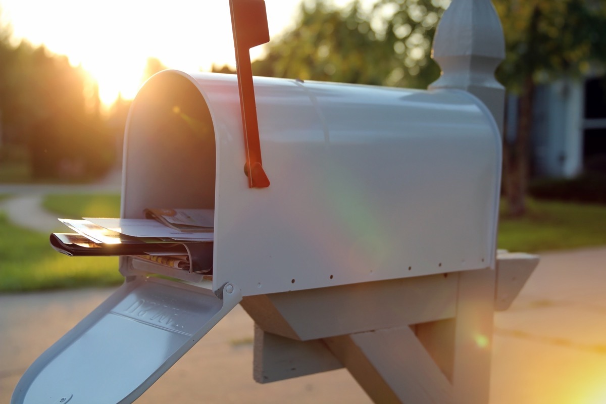 mailbox with letters