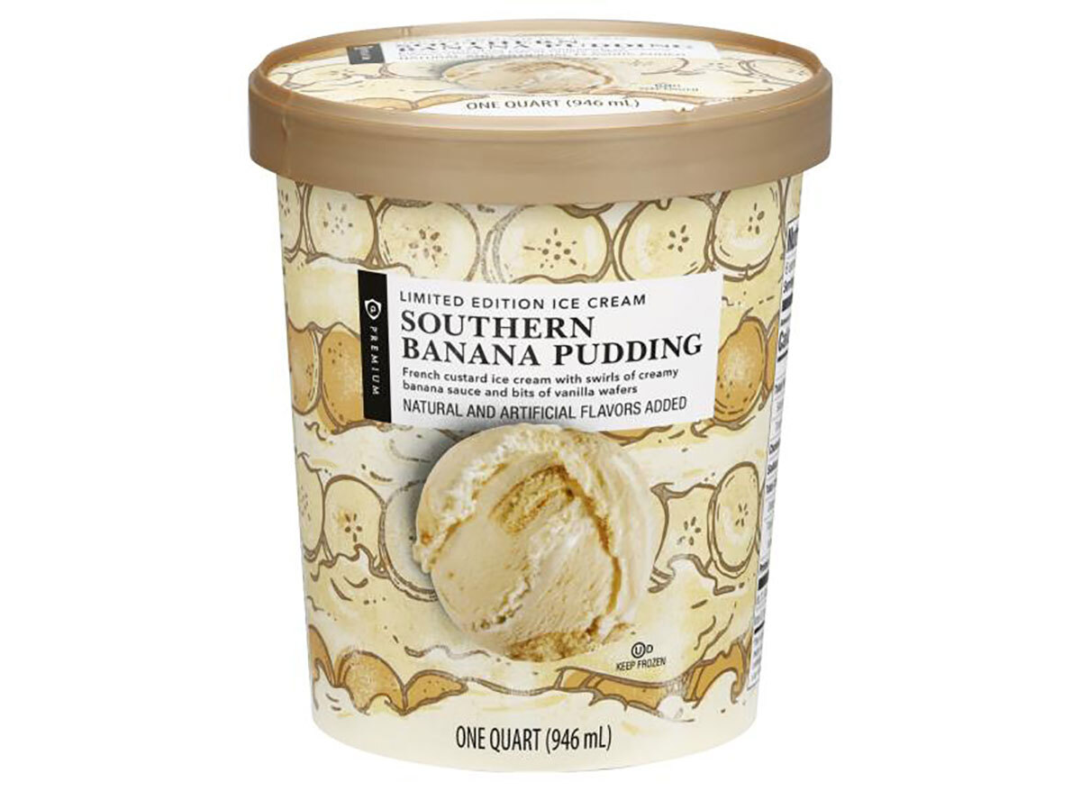 pint of publix banana pudding ice cream