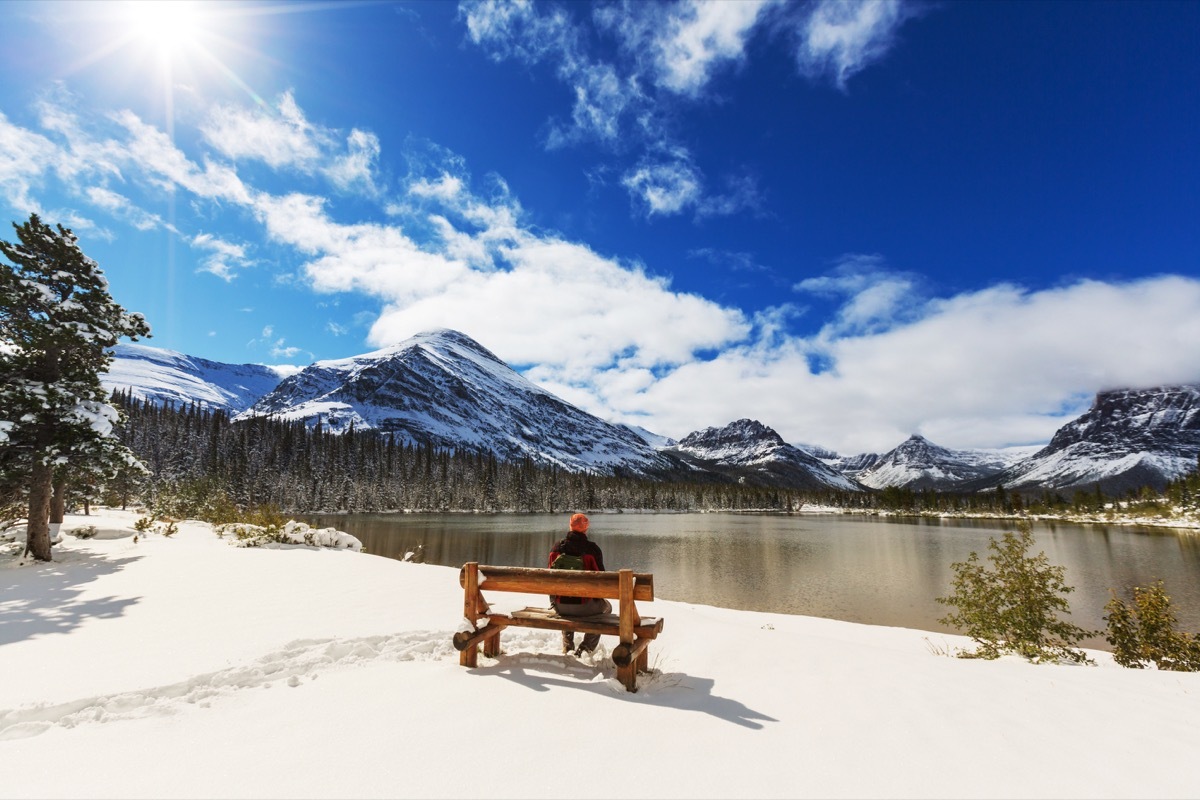 Glacier National Park White Christmas in America