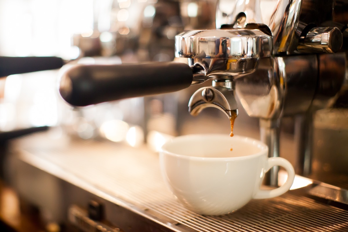 coffee being made at coffee shop