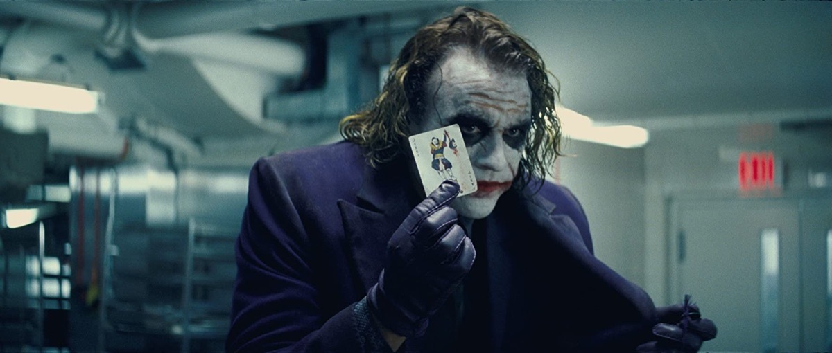 Heath Ledger as The Joker in The Dark Knight