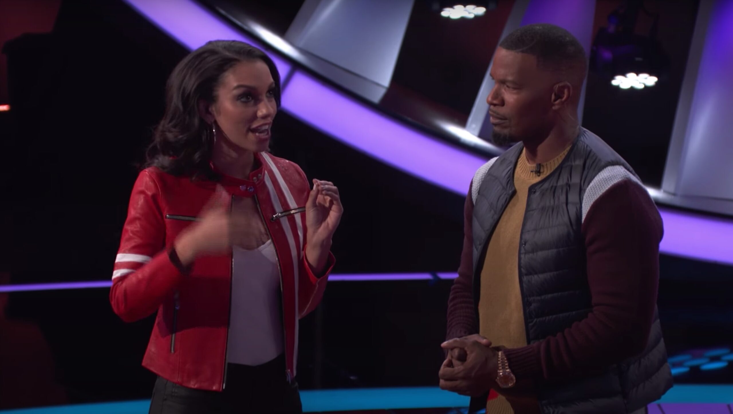 Corinne and Jamie Foxx on Beat Shazam