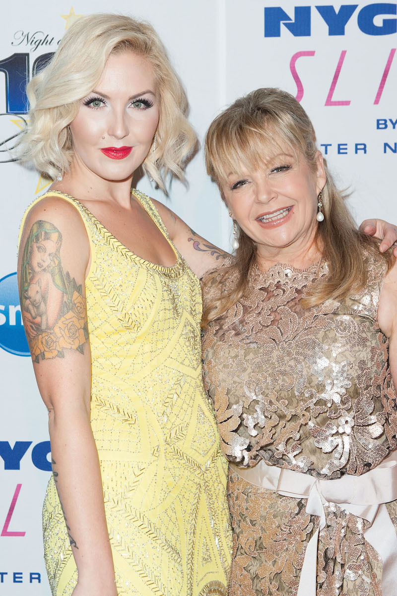 Cherish Lee and Charlene Tilton at the Night of 100 Stars Oscar Viewing Gala in 2015