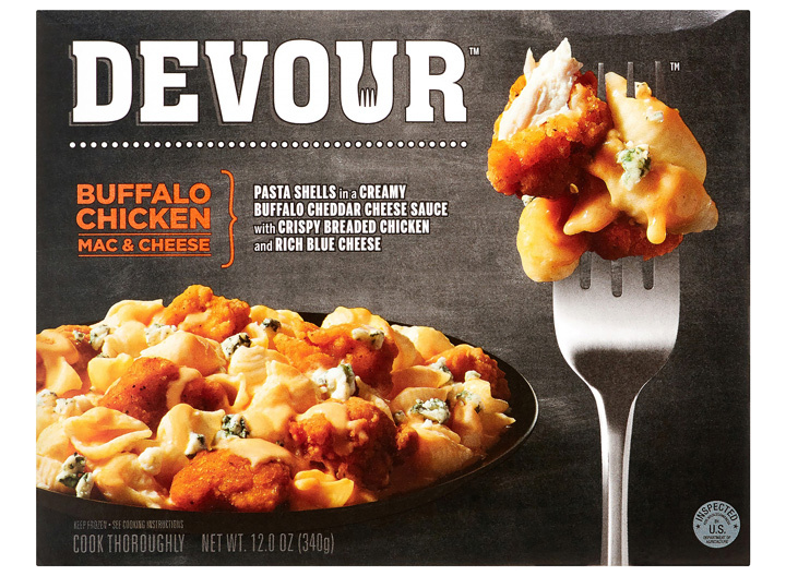 Devour buffalo chicken mac and cheese