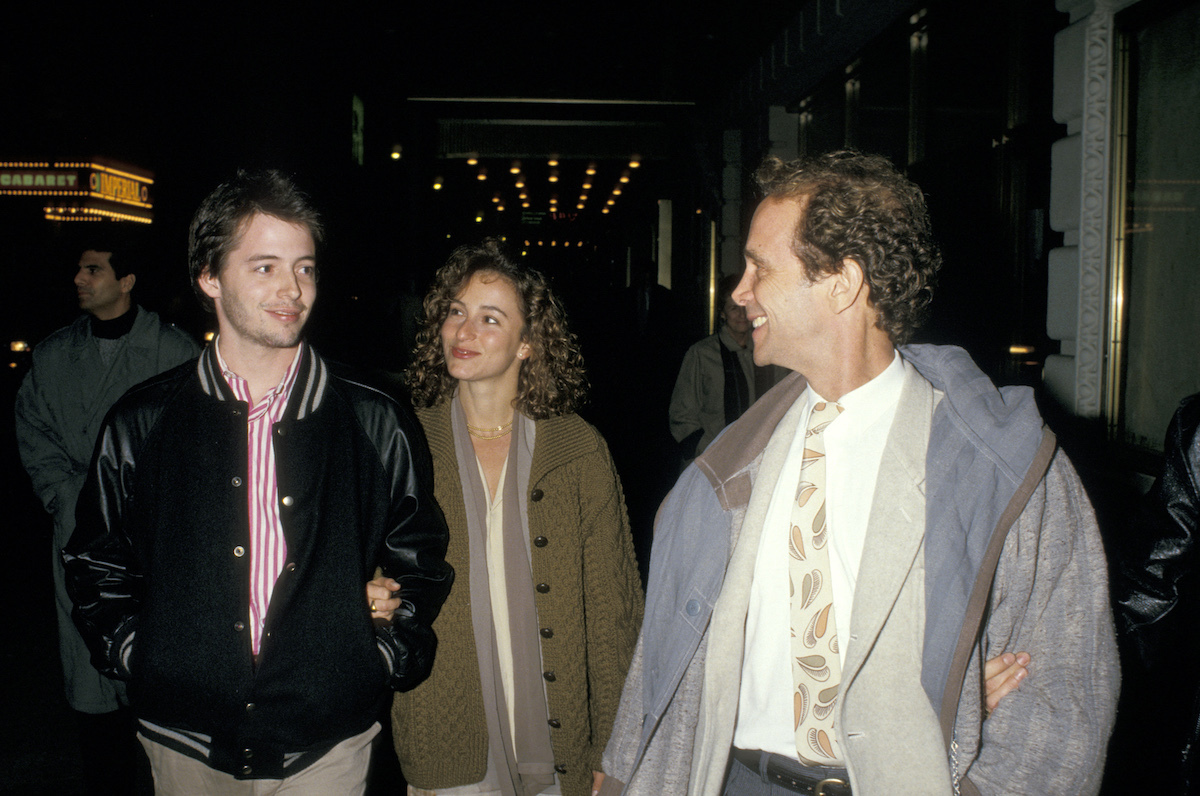 Matthew Broderick, Jennifer Grey, and Joel Grey at the premiere of 