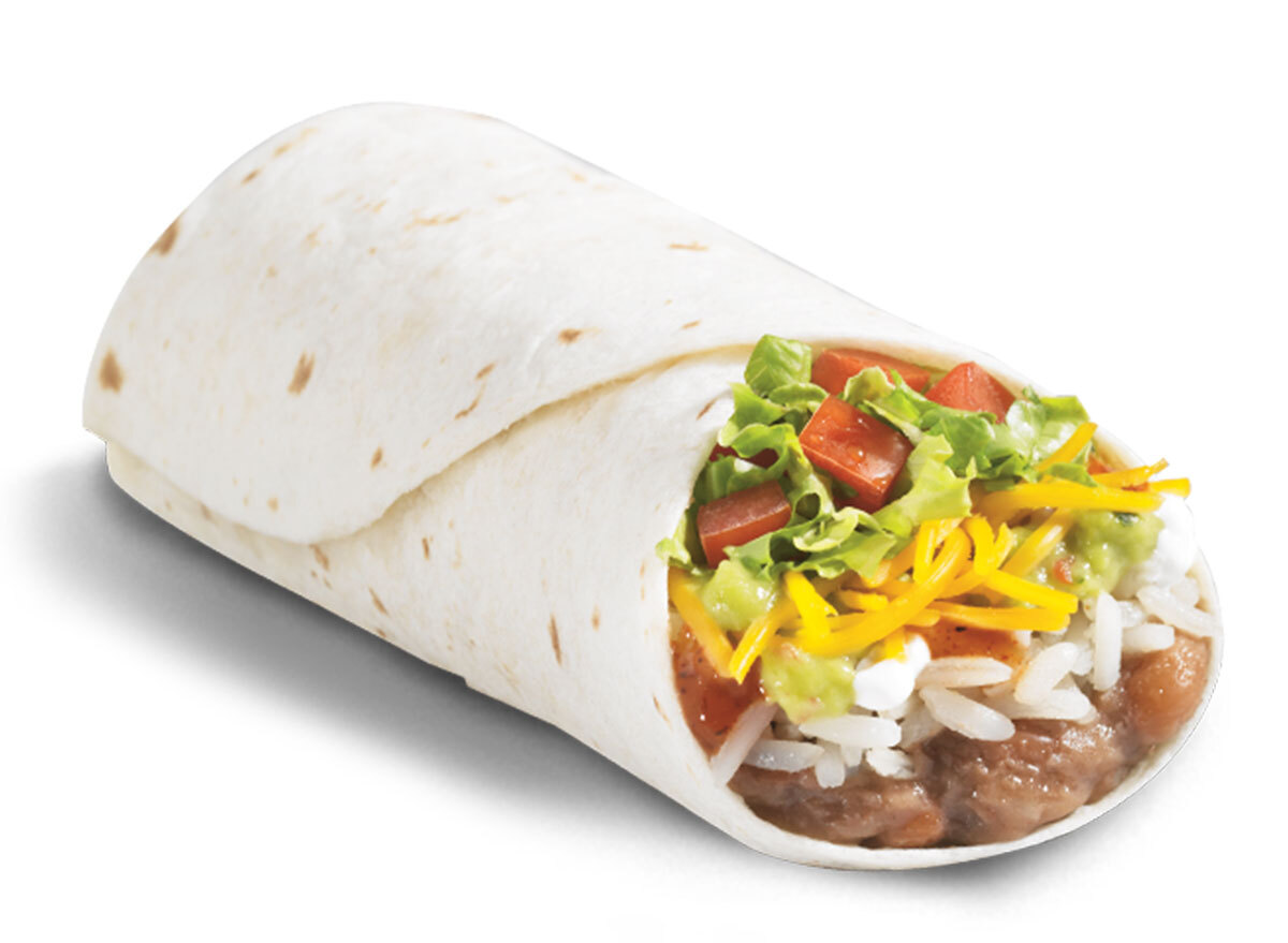 del taco 8 layer veggie burrito