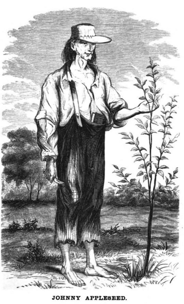 johnny appleseed the biggest folk hero every state