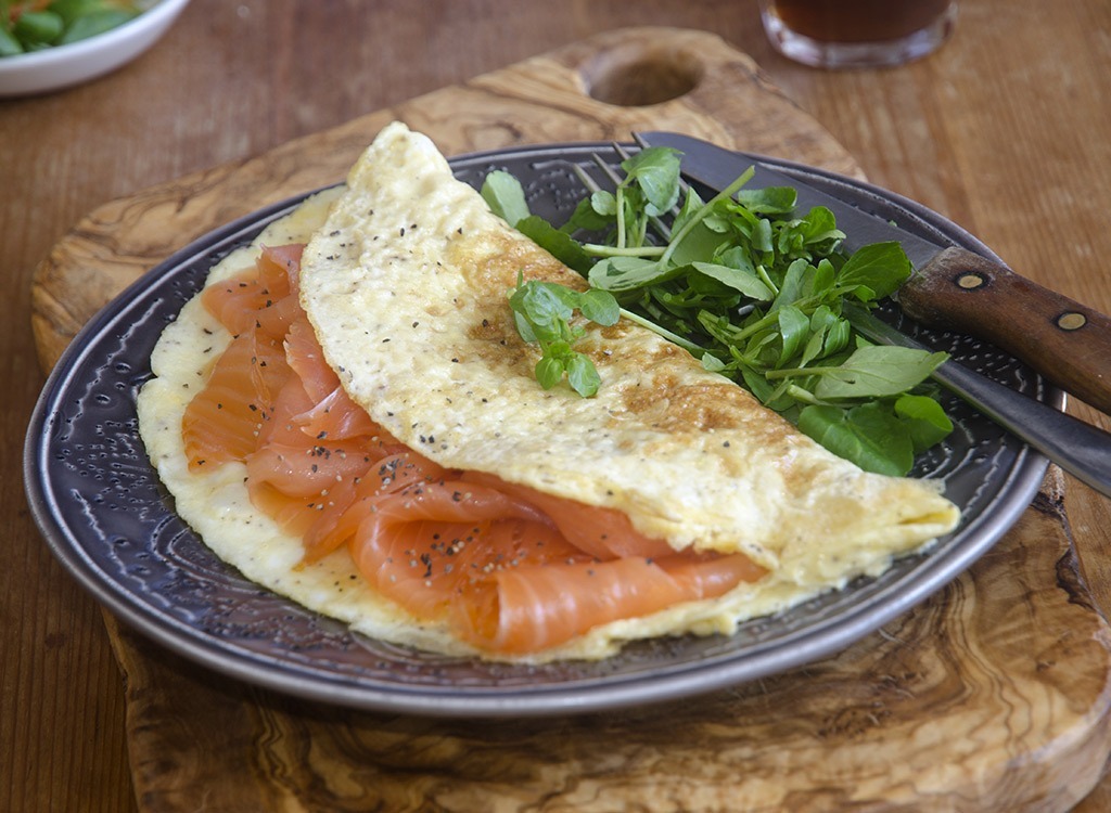 smoked salmon omelet