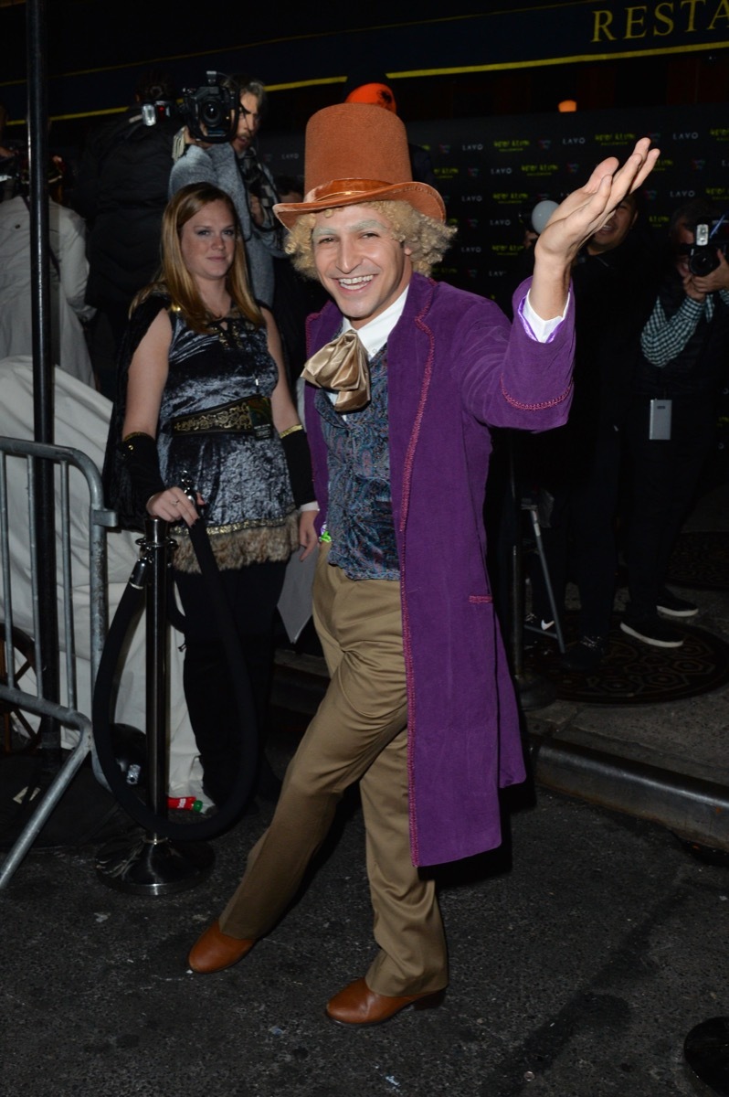 Zac Posen dressed as Willy Wonka celebrity halloween costumes