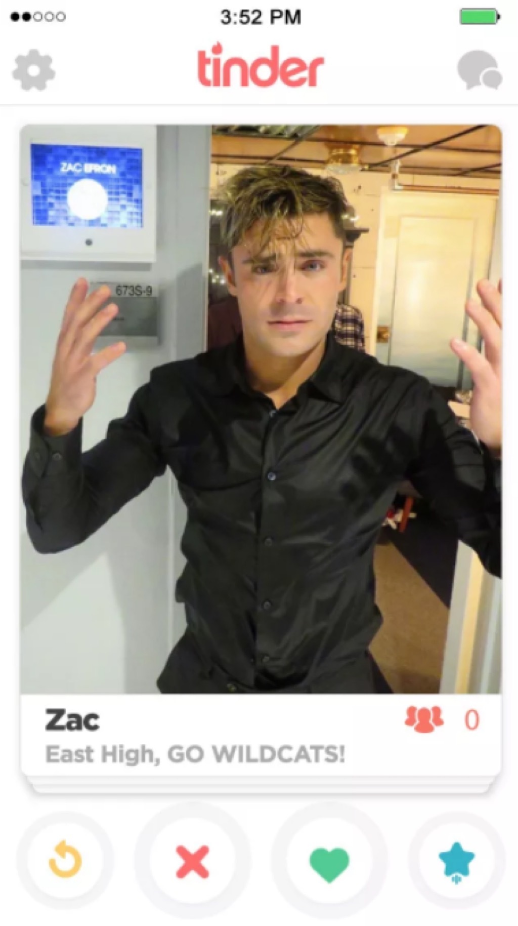 zac efron tinder