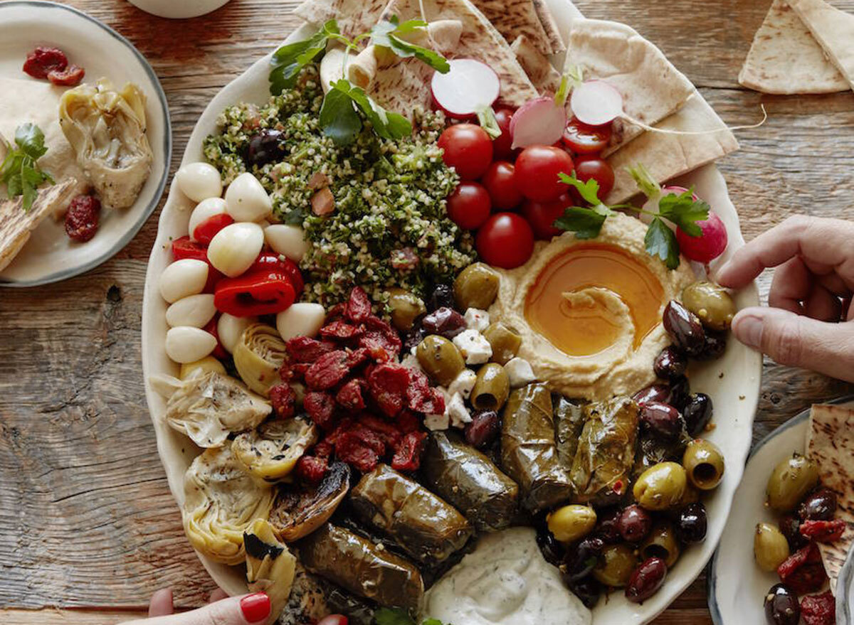 vegetarian mezze platter