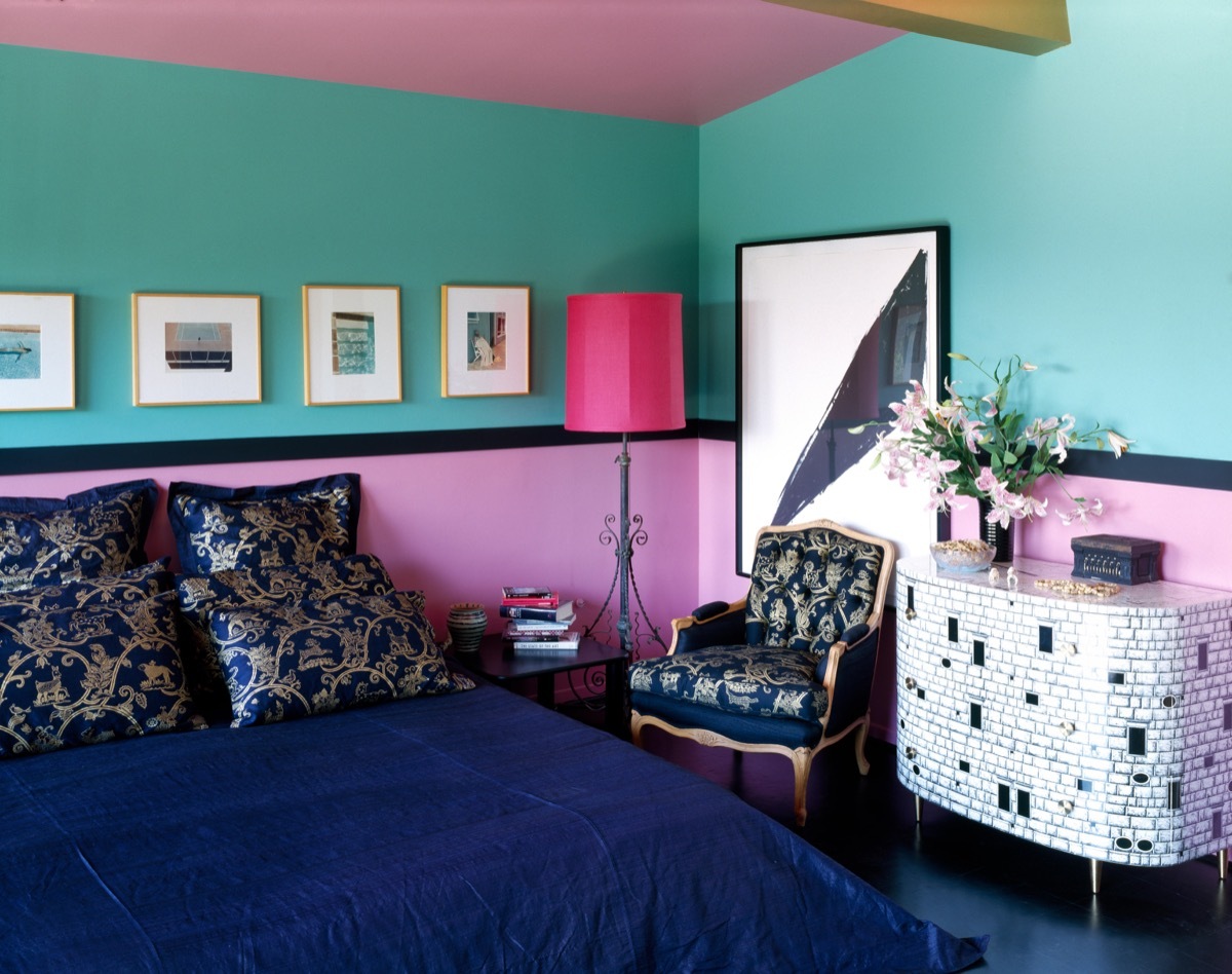 RJP21T Fornasetti chest-of-drawers in Californian bedroom