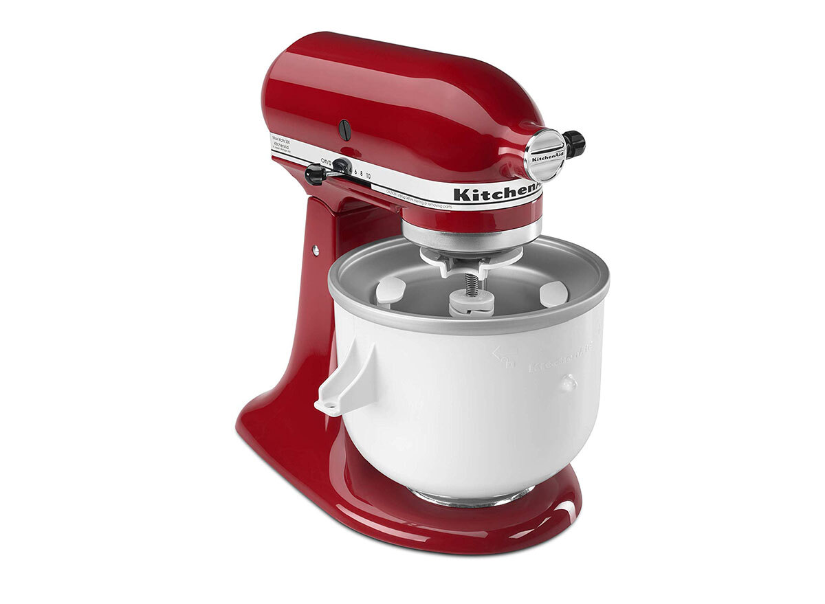 kitchenaid stand mixer with ice cream maker attachment