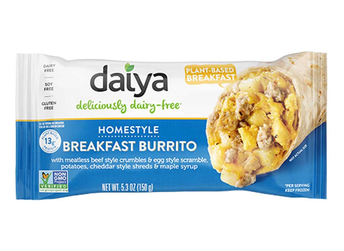 Daiya homestyle plant-based breakfast burrito