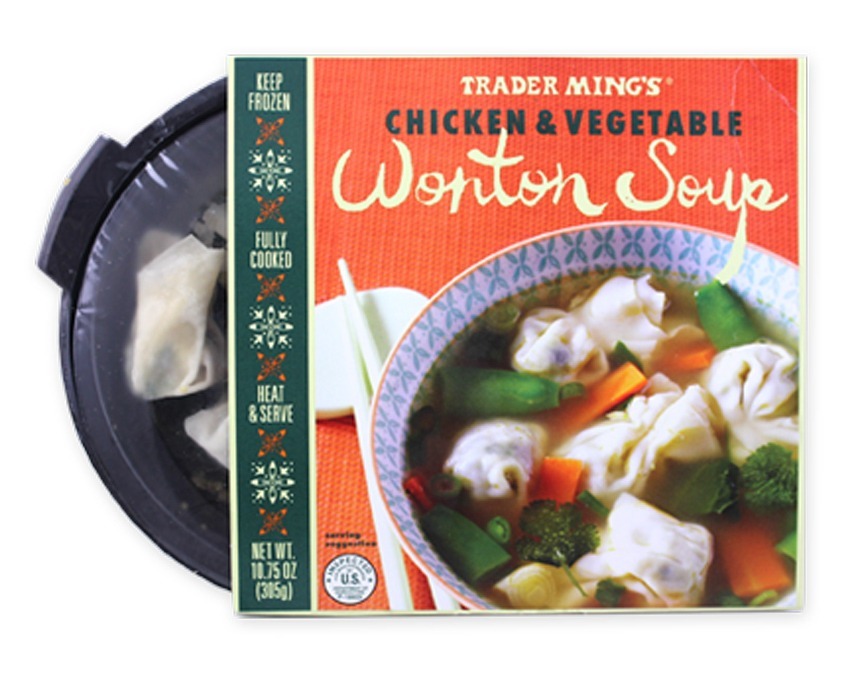 trader joes chicken and vegetable wonton soup - best trader joe's frozen meals