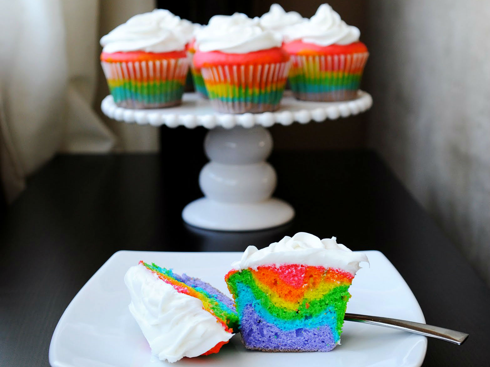 What Cupcake Are You According to Your Horoscope - Rainbow cupcake