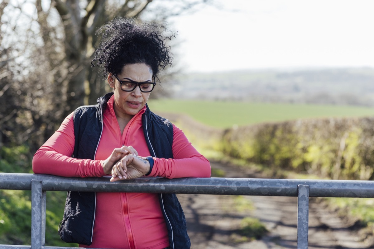 woman wearing gilet