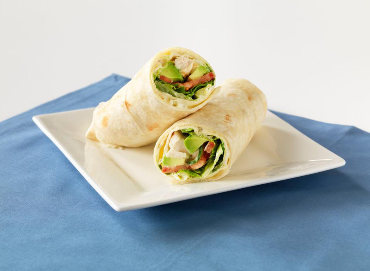 au bon pain napa chicken avocado wrap