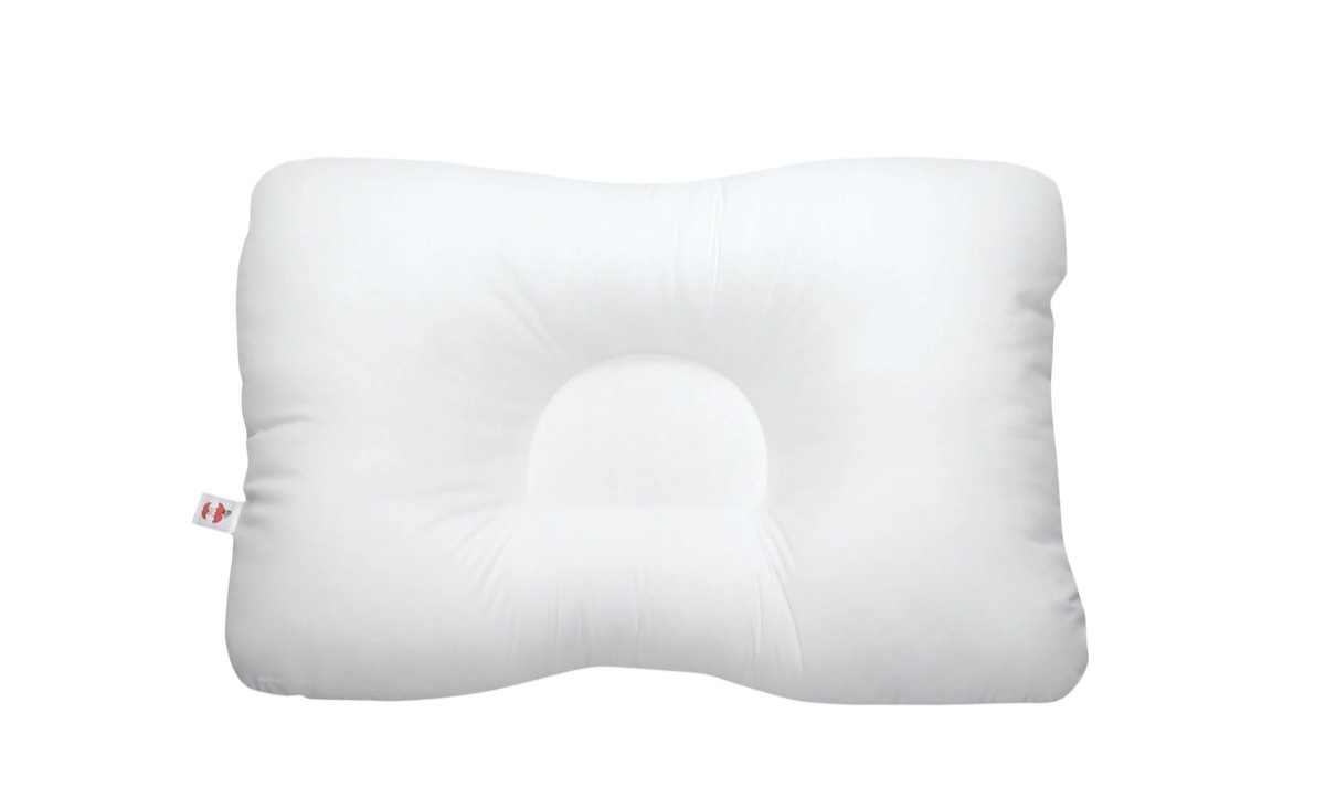 white pillow on white background