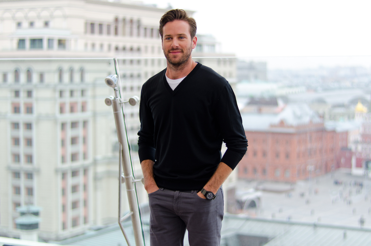 Armie Hammer in Moscow in 2017