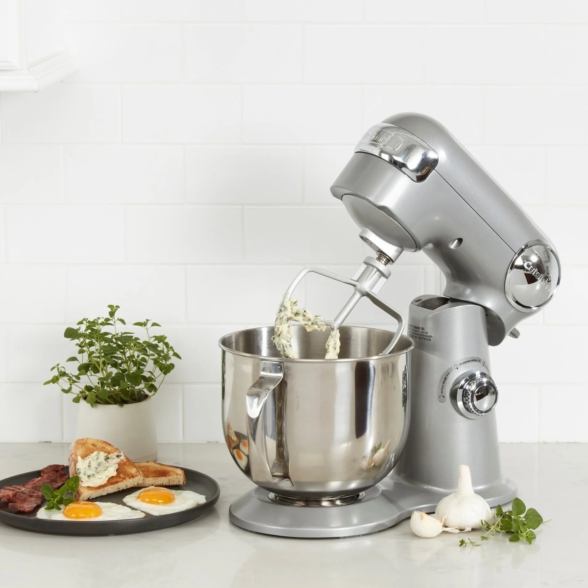 A Cuisinart SM-50 Stand Mixer