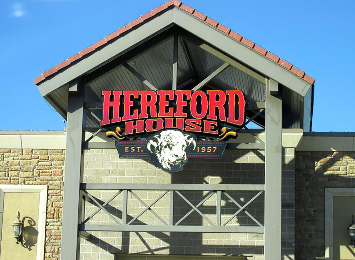 exterior of Hereford House restaurant