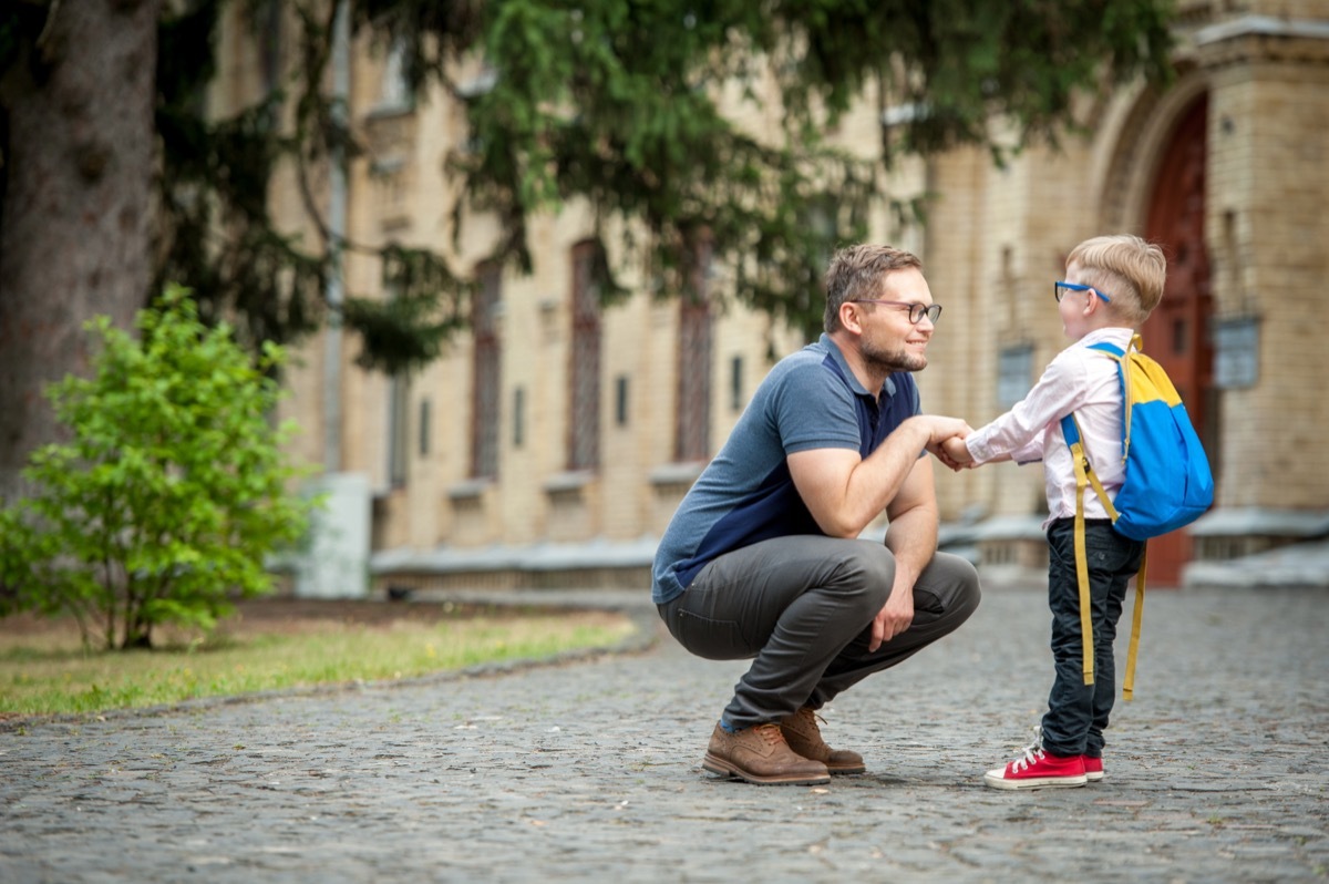 dad dropping off son at school back-to-school tips