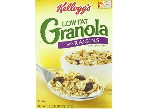 kellogg's low fat granola with raisins