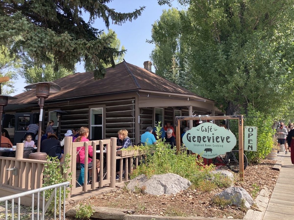 Cafe Genevieve, best outdoor bar in Wyoming