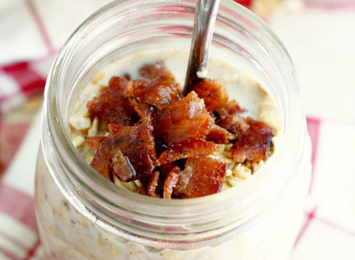 overnight oats maple bacon