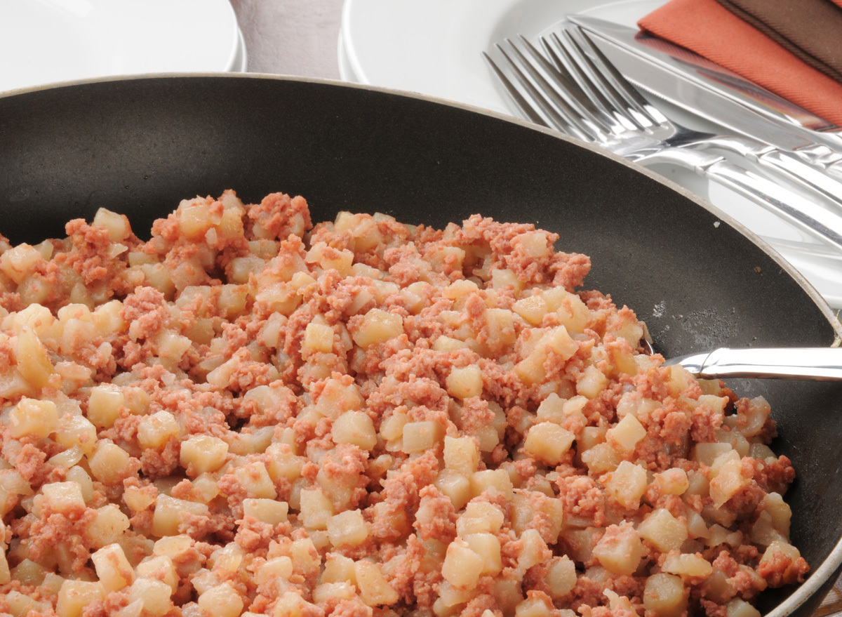 Canned corned beef hash