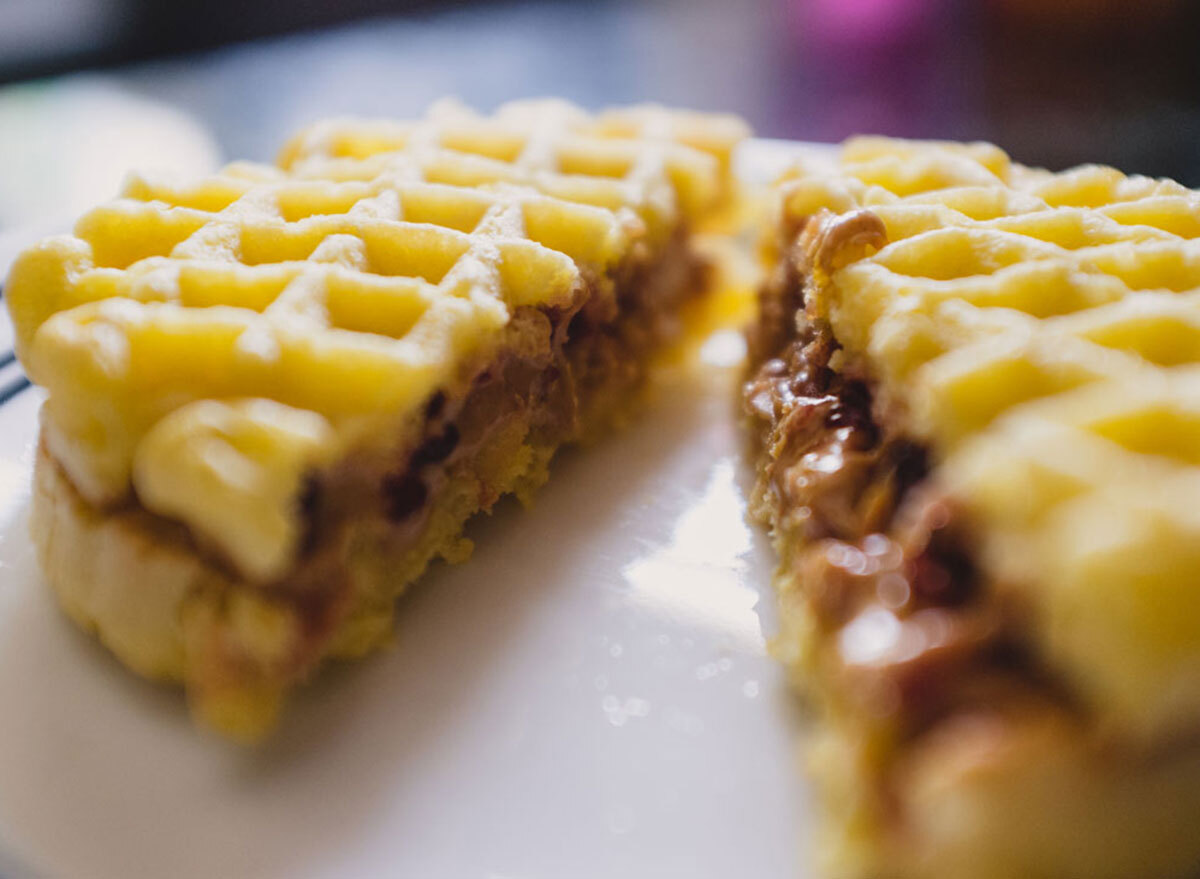 peanut butter waffle