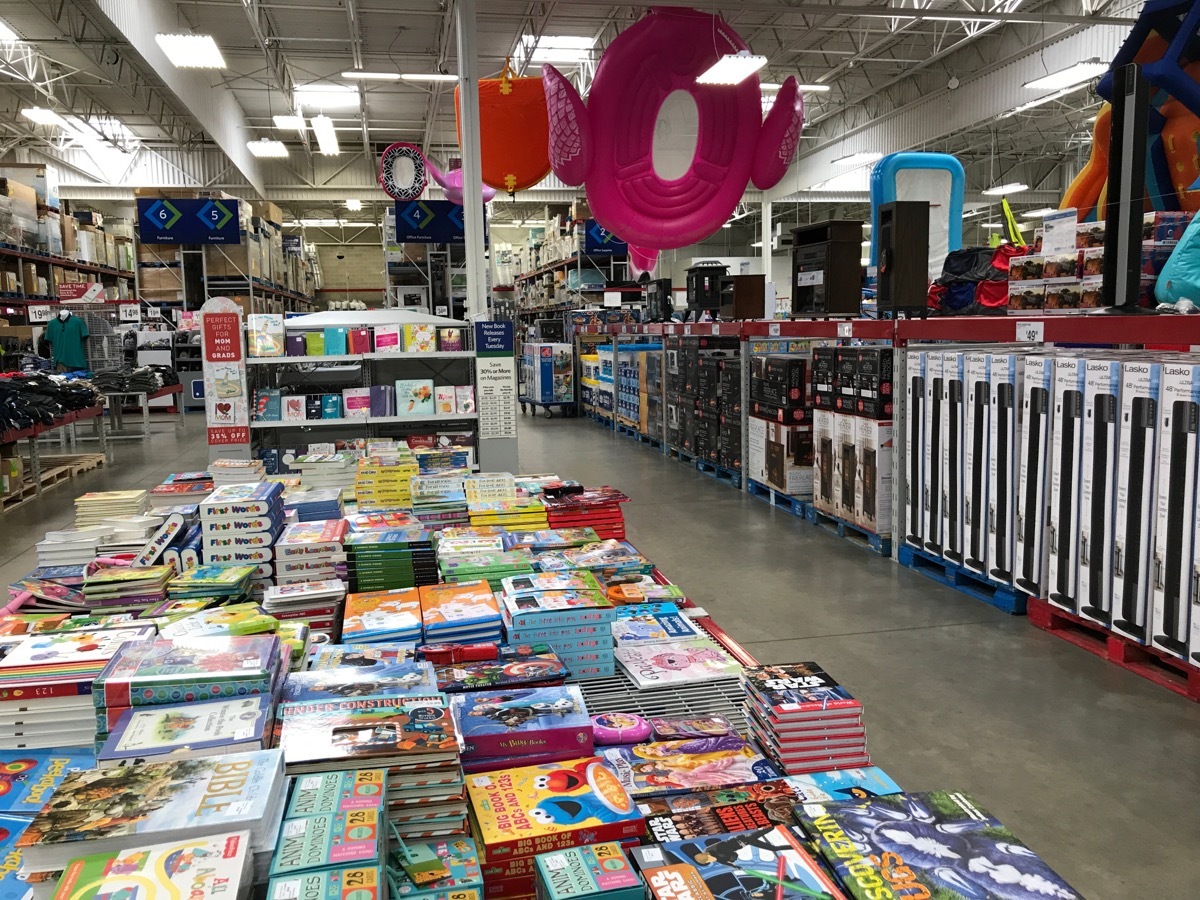 Book Aisle at Sam's Club