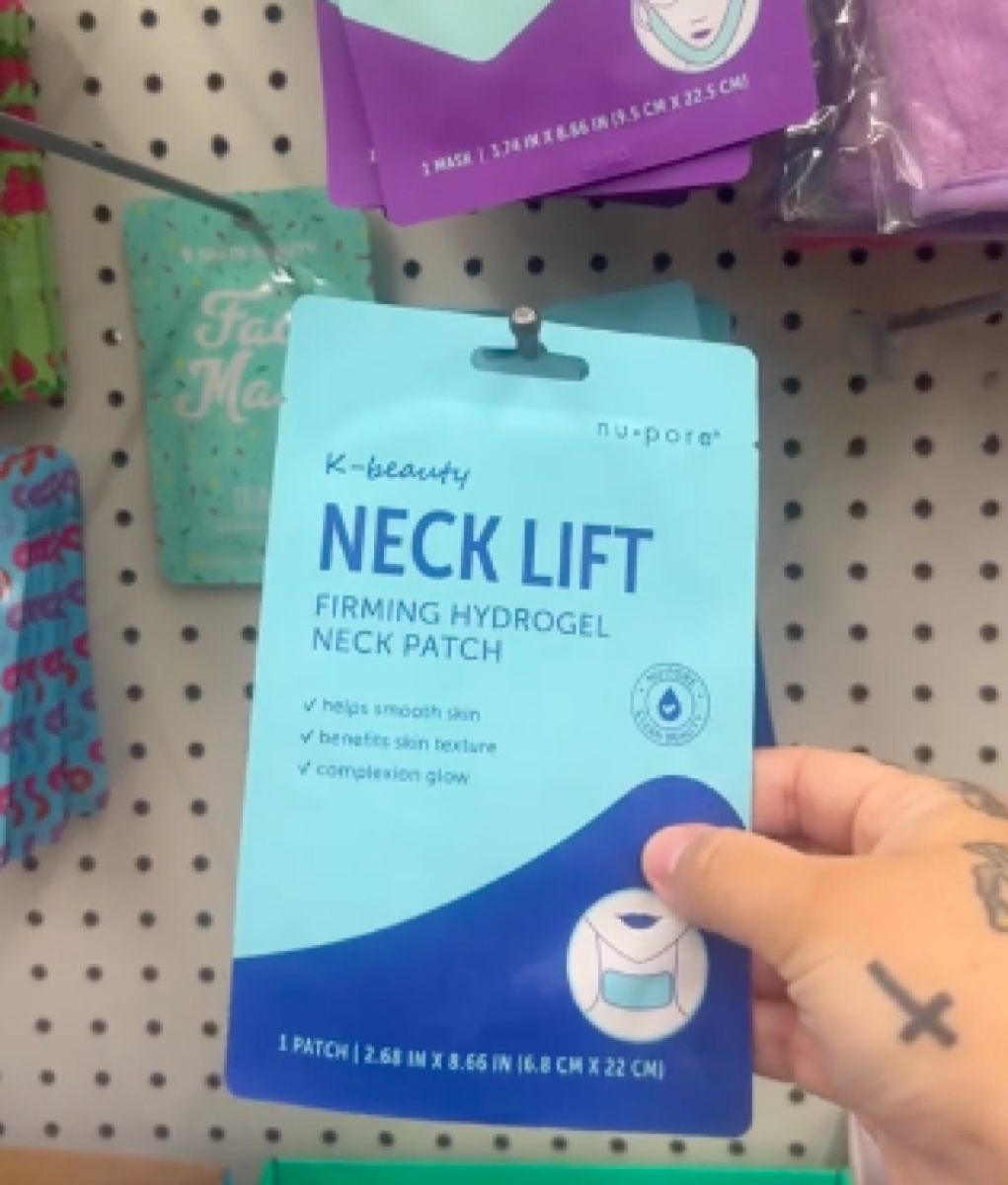 Dollar Tree Korean beauty products neck lift mask