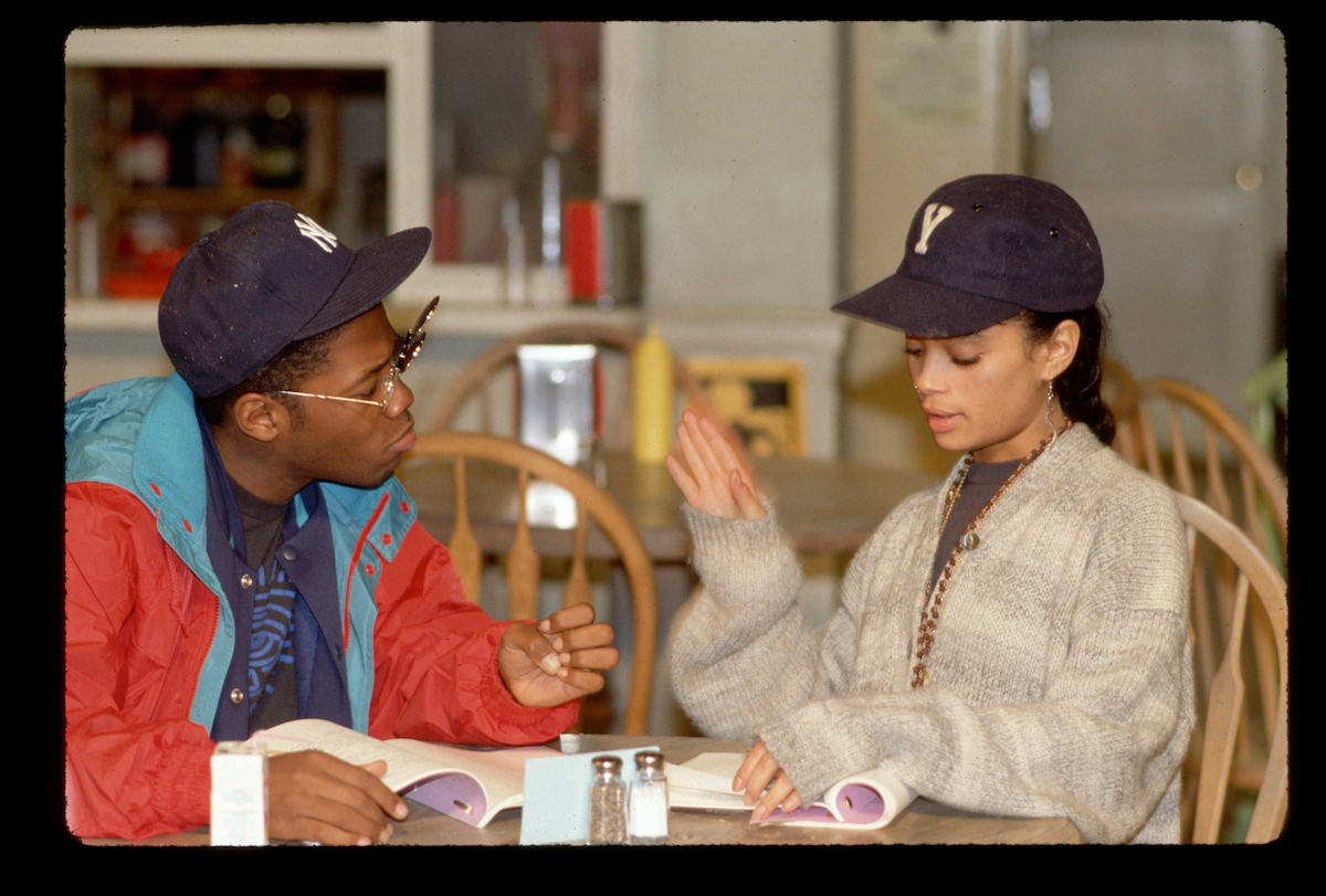 Kadeem Hardison and Lisa Bonet reading scripts for 