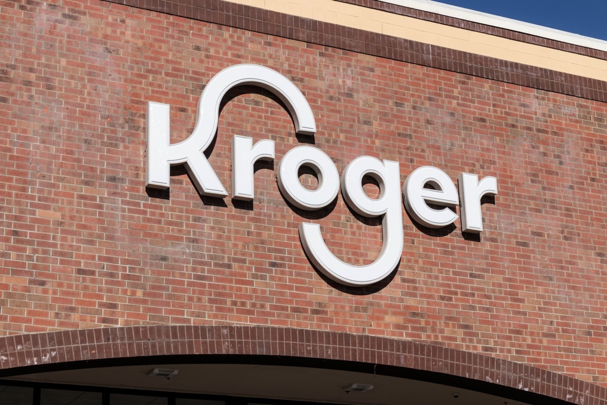 kroger supermarket sign