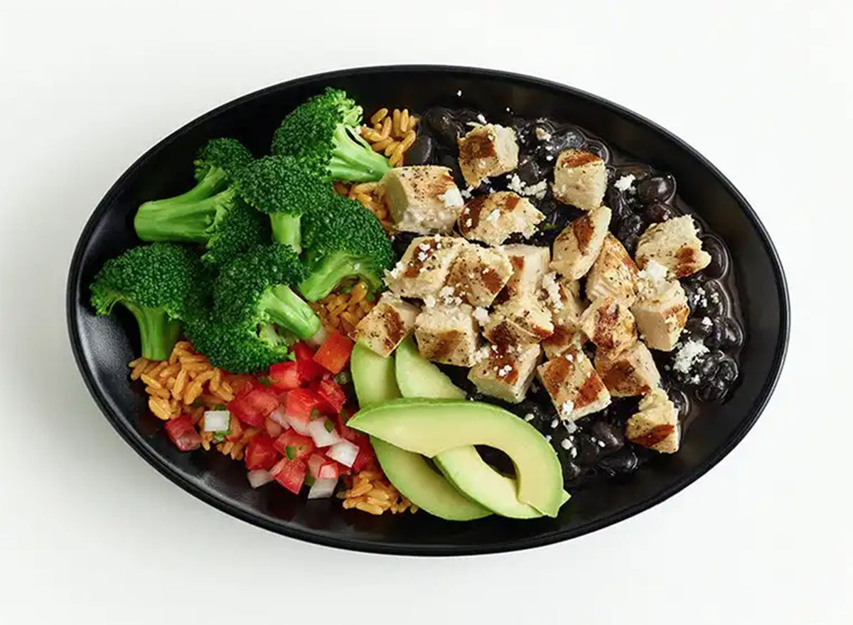 el pollo loco chicken black bean bowl