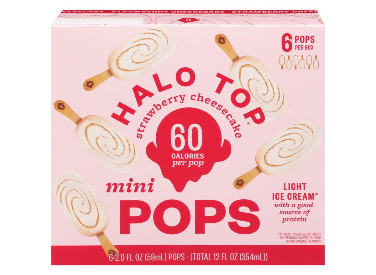 halo top strawberry cheesecake mini pops