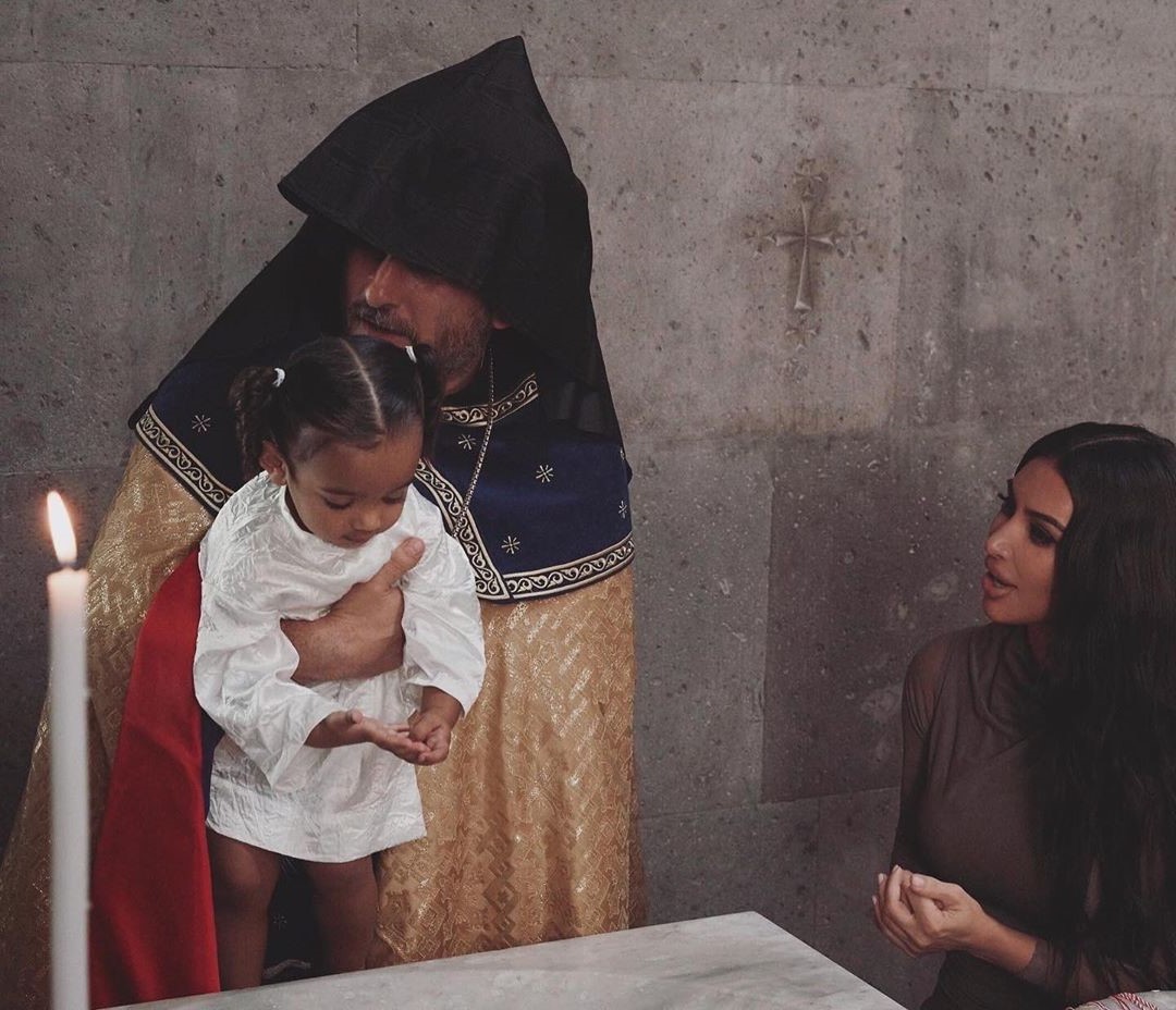 Kim Kardashian And Her Kids Baptized In Armenian Church #3 | Her Beauty