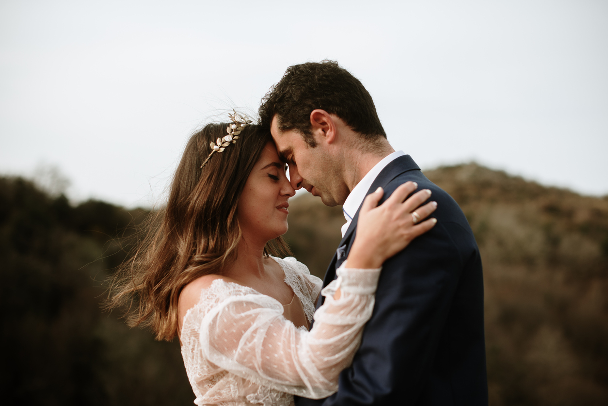 young couple newly married