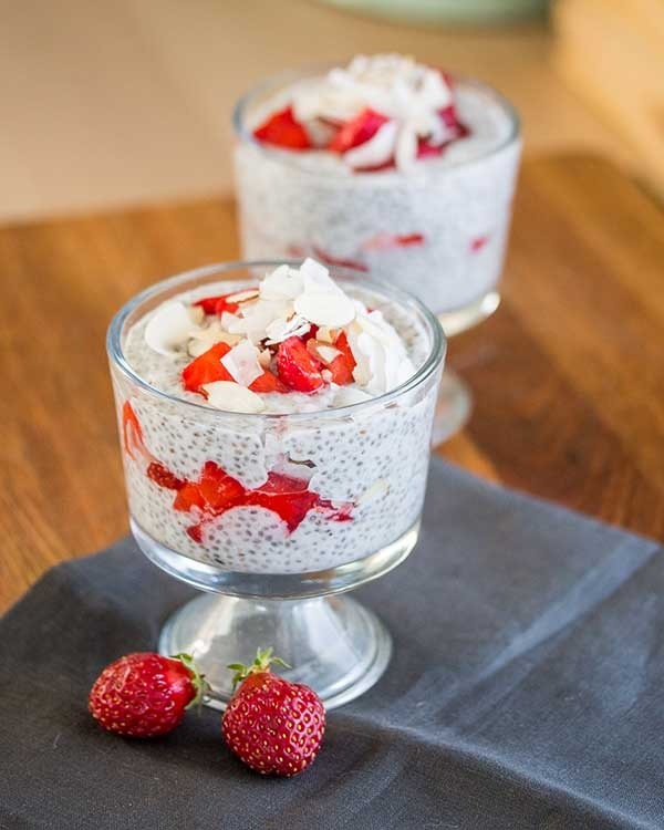 02. Strawberry Chia Pudding Parfait