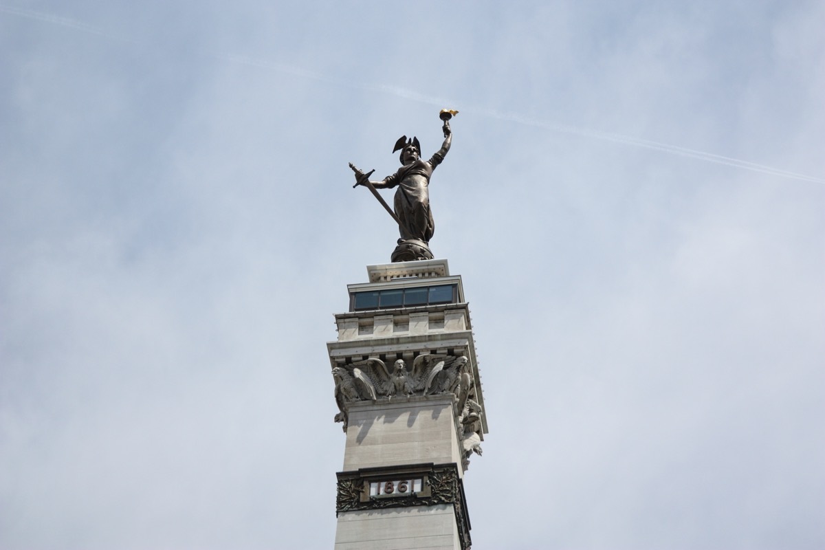 lady of victory statue indianapolis indiana famous state statues 